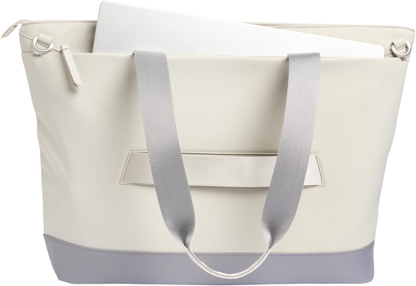 image:imageSTANLEY Standby Tote Bag Toast Laptop Sleeve Water Bottle Pocket Luggage PassThrough Adjustable amp Removable Crossbody Strap Structured amp DurableAsh