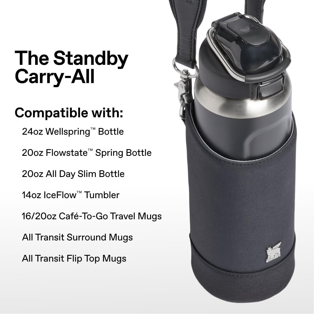 image:imageSTANLEY Standby Tote Bag Toast Laptop Sleeve Water Bottle Pocket Luggage PassThrough Adjustable amp Removable Crossbody Strap Structured amp DurableBlack