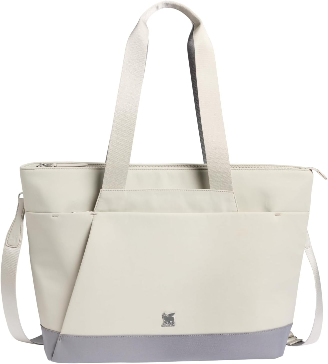 image:imageSTANLEY Standby Tote Bag Toast Laptop Sleeve Water Bottle Pocket Luggage PassThrough Adjustable amp Removable Crossbody Strap Structured amp DurableAsh