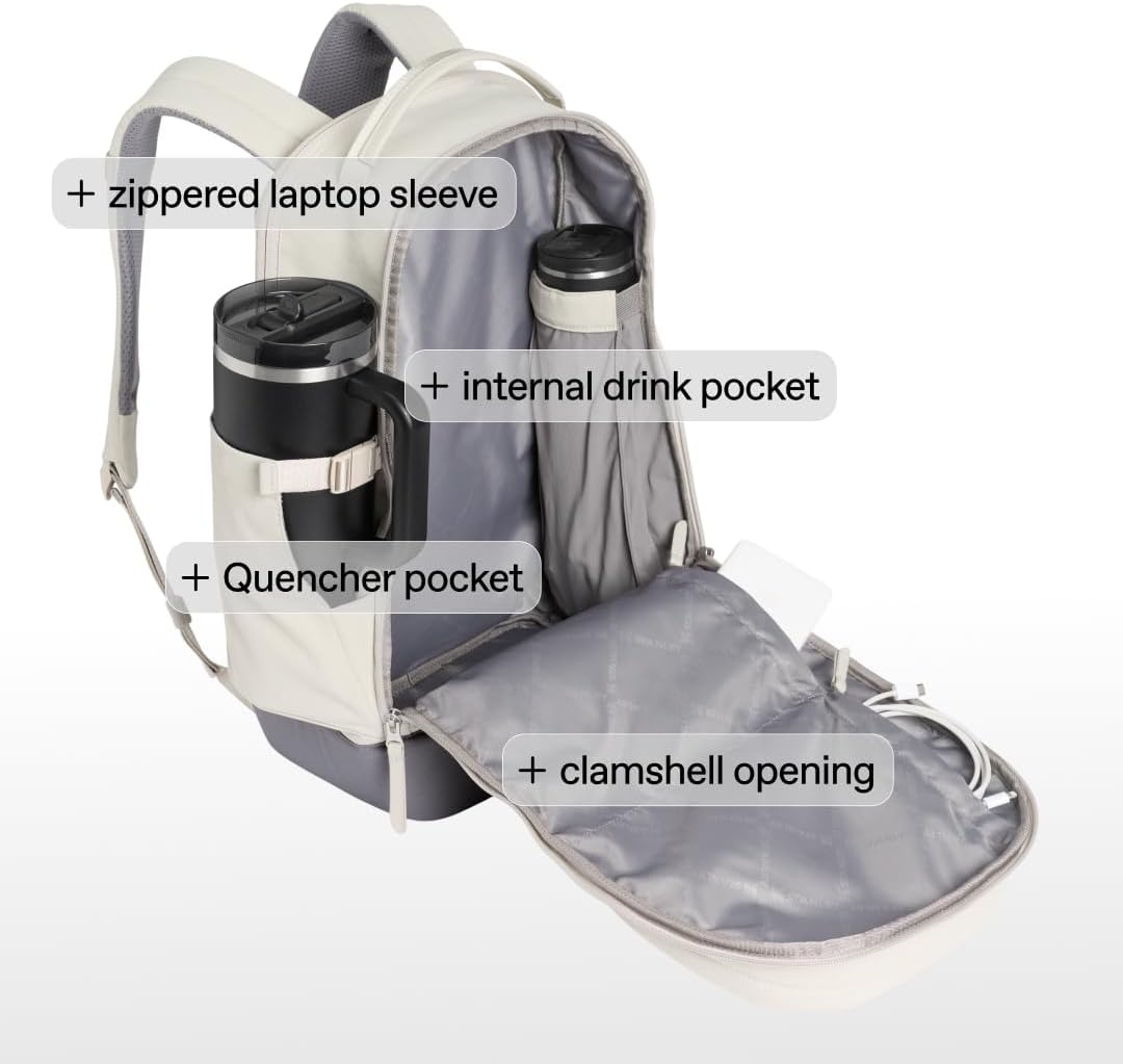 image:imageSTANLEY Standby Tote Bag Toast Laptop Sleeve Water Bottle Pocket Luggage PassThrough Adjustable amp Removable Crossbody Strap Structured amp DurableSlate Blue