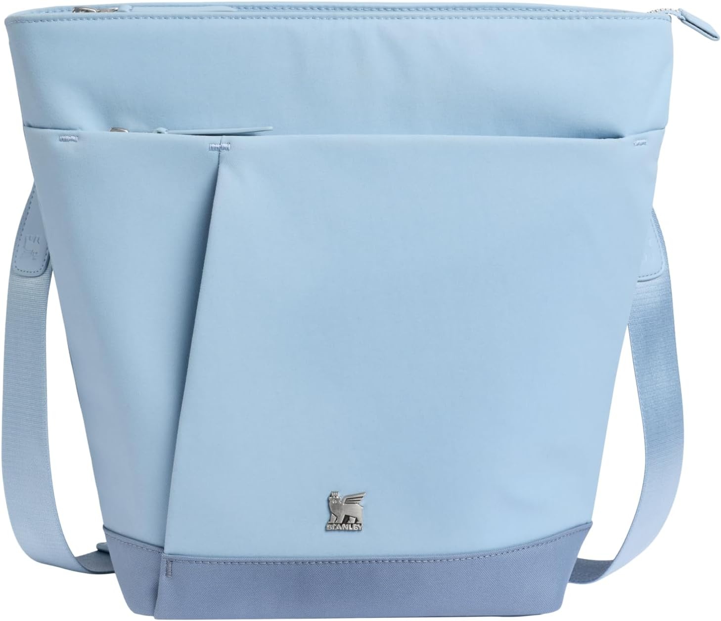 image:imageSTANLEY Standby Tote Bag Toast Laptop Sleeve Water Bottle Pocket Luggage PassThrough Adjustable amp Removable Crossbody Strap Structured amp DurableSlate Blue