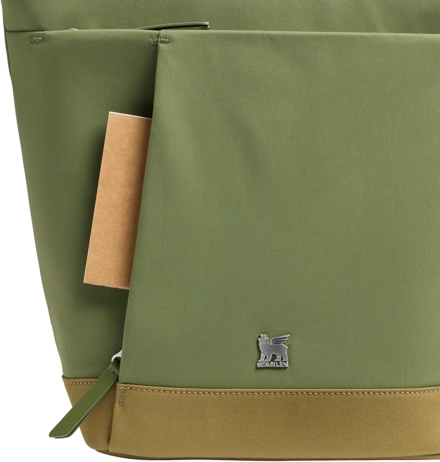 image:imageSTANLEY Standby Tote Bag Toast Laptop Sleeve Water Bottle Pocket Luggage PassThrough Adjustable amp Removable Crossbody Strap Structured amp DurableDried Pine