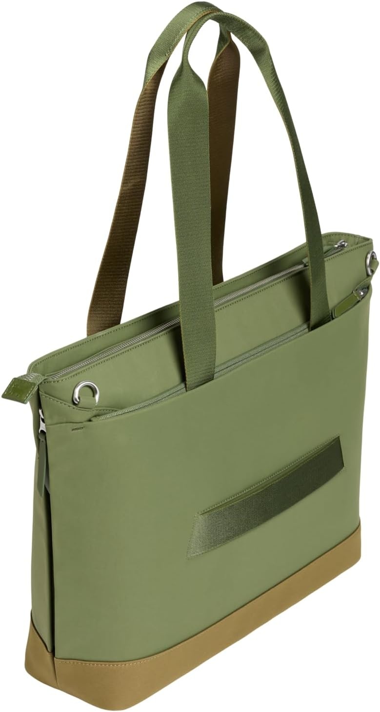 image:imageSTANLEY Standby Tote Bag Toast Laptop Sleeve Water Bottle Pocket Luggage PassThrough Adjustable amp Removable Crossbody Strap Structured amp DurableDried Pine