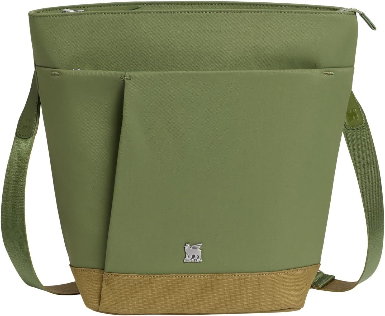 image:imageSTANLEY Standby Tote Bag Toast Laptop Sleeve Water Bottle Pocket Luggage PassThrough Adjustable amp Removable Crossbody Strap Structured amp DurableDried Pine