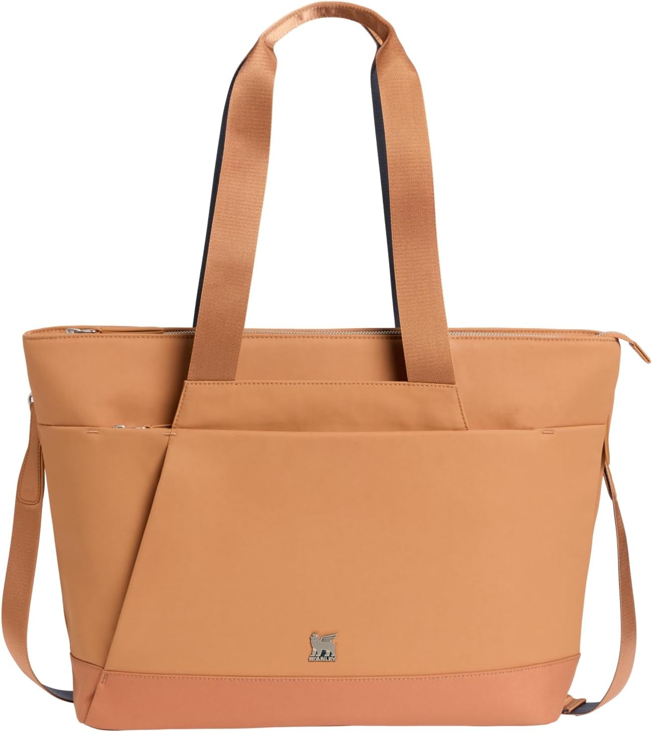 image:imageSTANLEY Standby Tote Bag Toast Laptop Sleeve Water Bottle Pocket Luggage PassThrough Adjustable amp Removable Crossbody Strap Structured amp DurableToast
