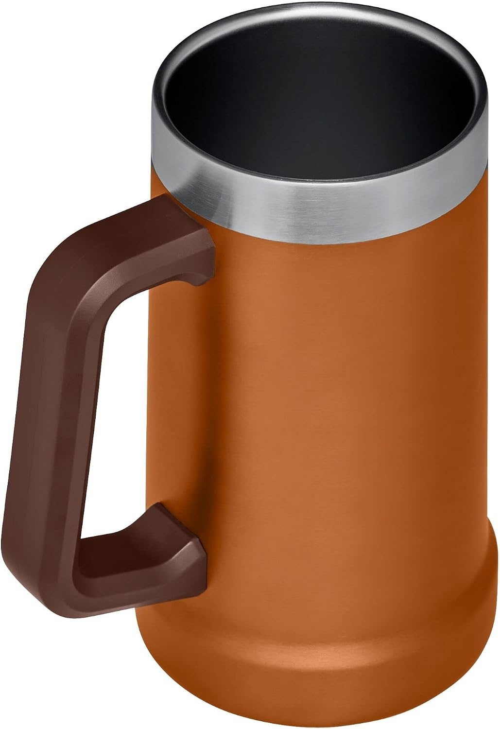 image:imageSTANLEY StayChill Beer Stein 24 oz Heavy Duty Big Grip Handle Beer Tumbler Drink Cup Holds 2 Cans Insulated Stainless Steel Party Mug BPAFree Black 20Maple