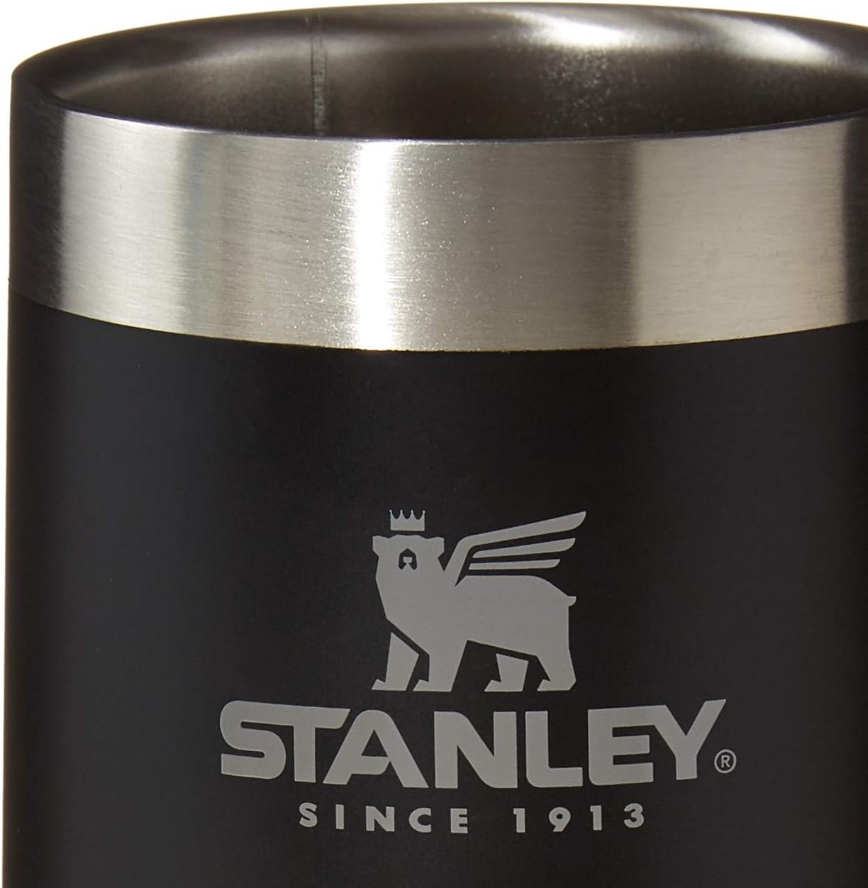 image:imageSTANLEY StayChill Beer Stein 24 oz Heavy Duty Big Grip Handle Beer Tumbler Drink Cup Holds 2 Cans Insulated Stainless Steel Party Mug BPAFree Black 20Matte Black