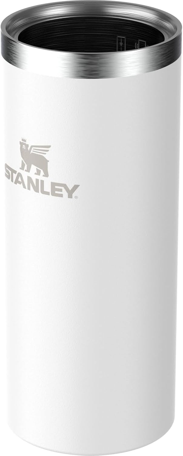 image:imageStanley Everyday Can Cooler Cup 10 oz Slim Beer Seltzers Soda and Energy Drinks Doubles as Tumbler Insulated Stainless Steel Drink Holder BPAFree Frost