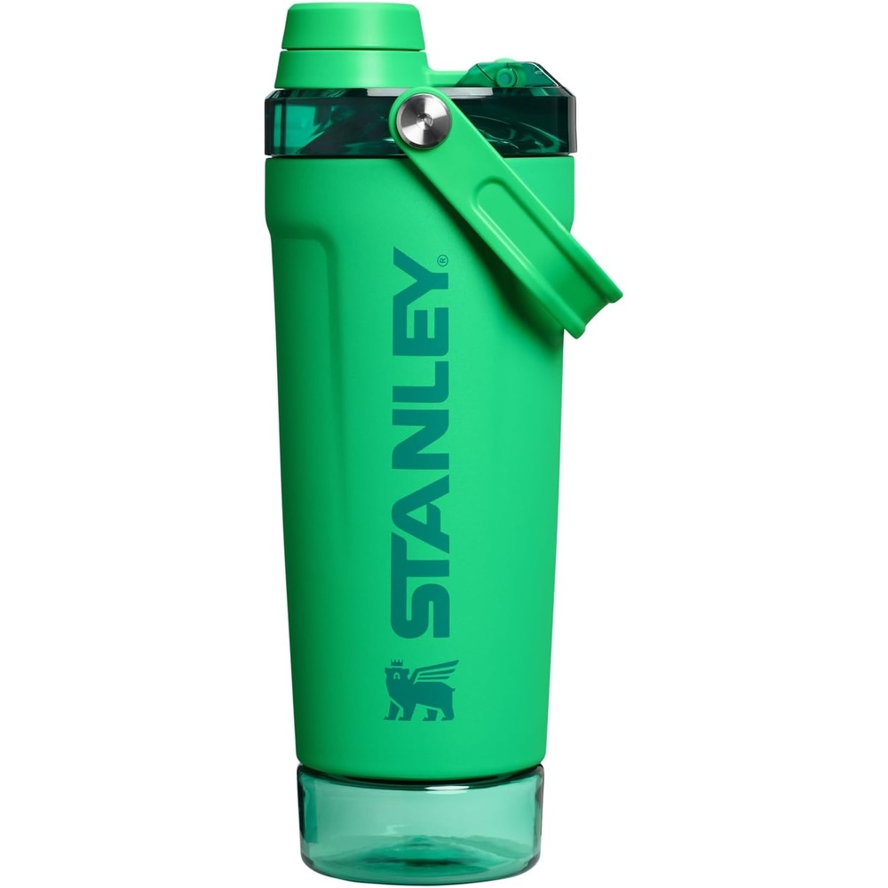 image:imageSTANLEY Vitalize Shaker Bottle 20 oz Azure Leakproof Shaker Bottle FastFlow Spout Removable Strainer EasyGrip Handle Base Container DoubleWall InsulationMeadow