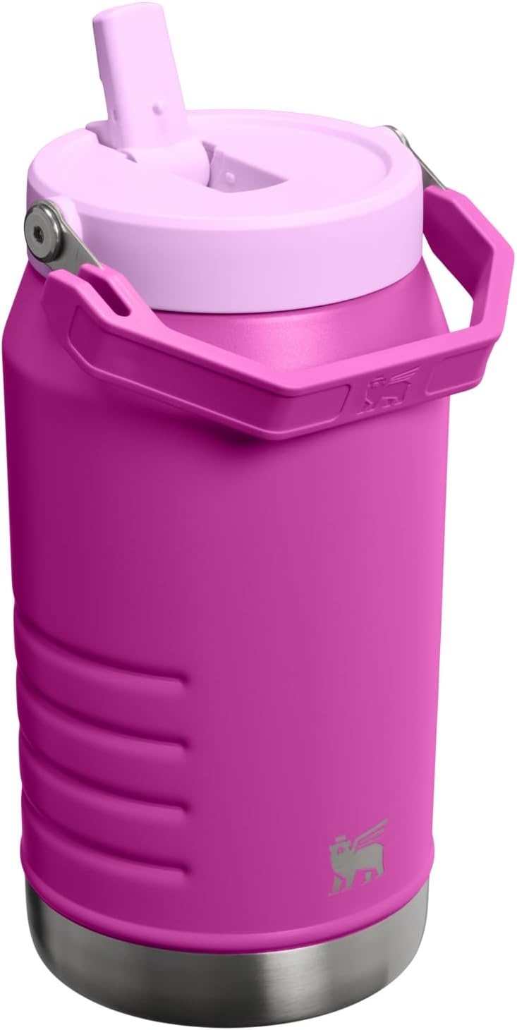 image:imageSTANLEY IceFlow Flip Straw 20 Jug 64 oz Pacific HypergripDark Blossom