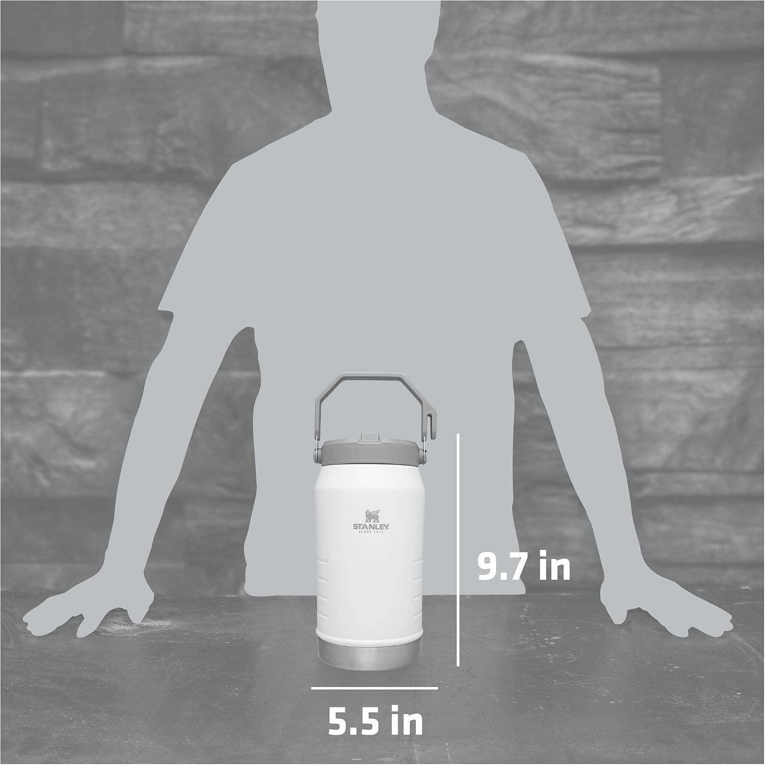 image:imageSTANLEY IceFlow Flip Straw 20 Jug 64 oz Pacific HypergripPolar