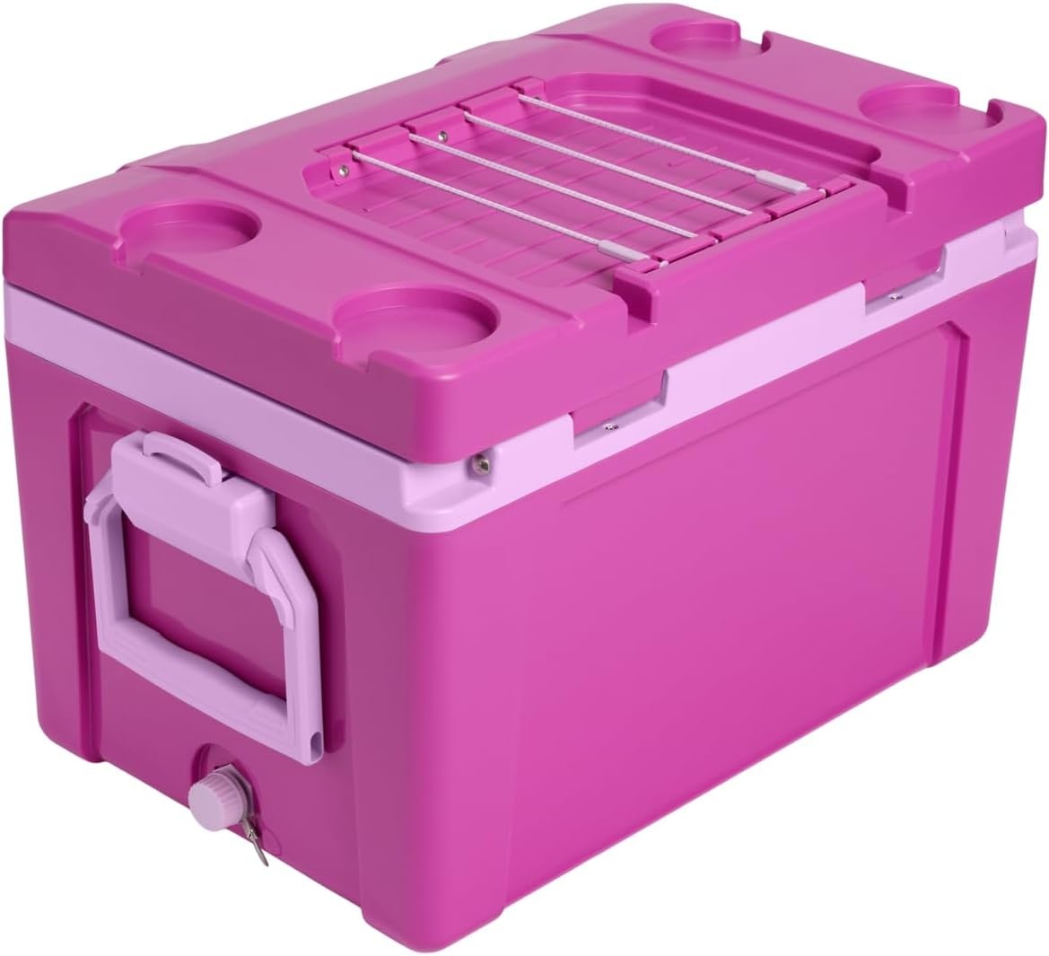 image:imageStanley Adventure Outdoor Cooler 7 qt Heavy Duty Outdoor Camping Cooler with Easy Carry Handle BPAFree AzureDark Blossom