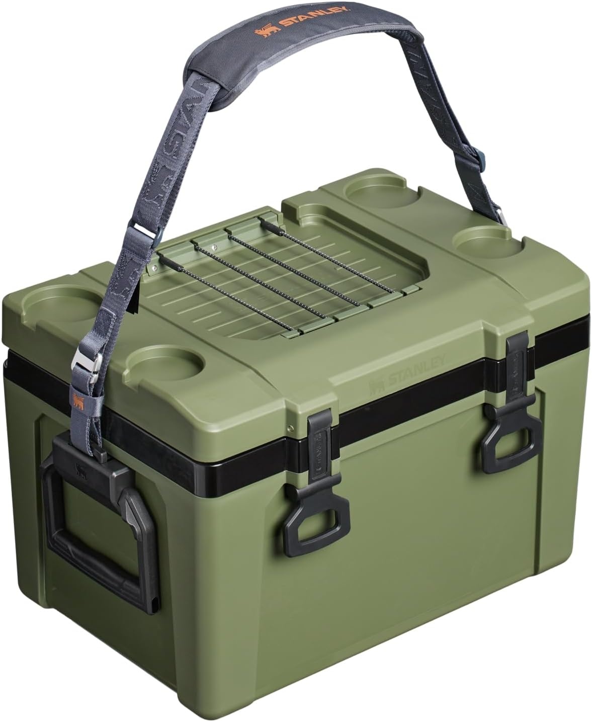 image:imageStanley Adventure Outdoor Cooler 7 qt Heavy Duty Outdoor Camping Cooler with Easy Carry Handle BPAFree AzureDried Pine