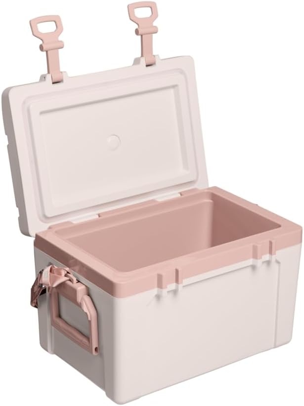 image:imageStanley Adventure Outdoor Cooler 7 qt Heavy Duty Outdoor Camping Cooler with Easy Carry Handle BPAFree AzureRose Quartz