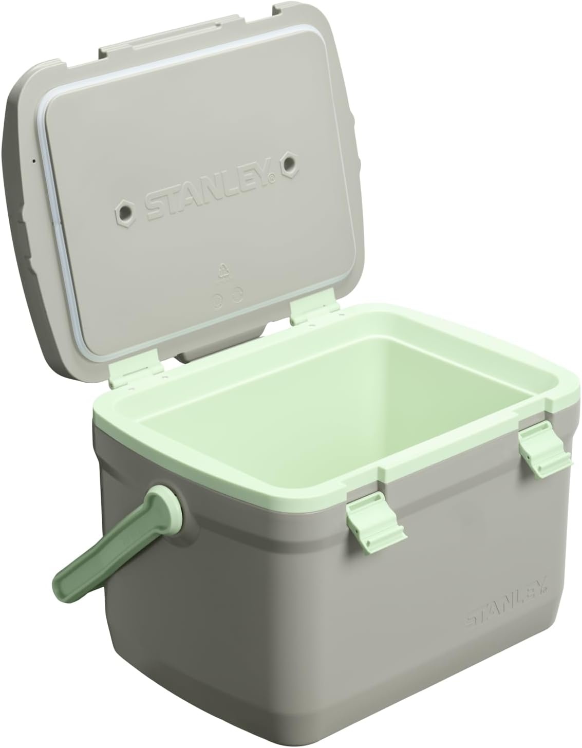 image:imageStanley Adventure Outdoor Cooler 7 qt Heavy Duty Outdoor Camping Cooler with Easy Carry Handle BPAFree AzureSage Grey