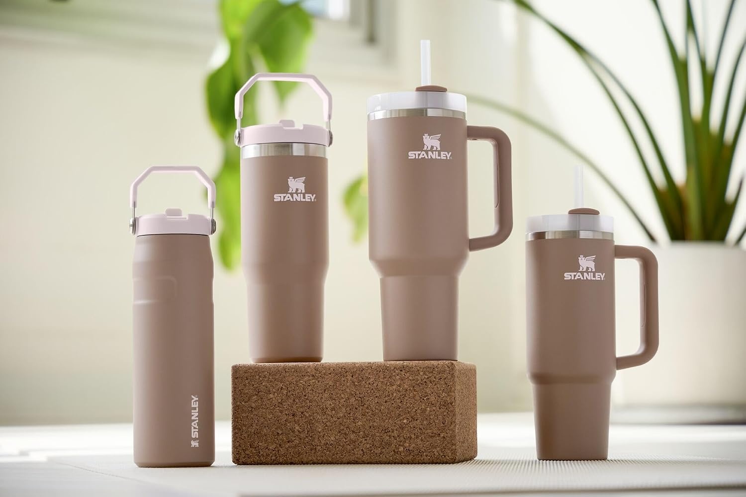 image:imageSTANLEY Quencher H20 Flow State Tumbler 20 oz Frost SprinkleAlmond Rose
