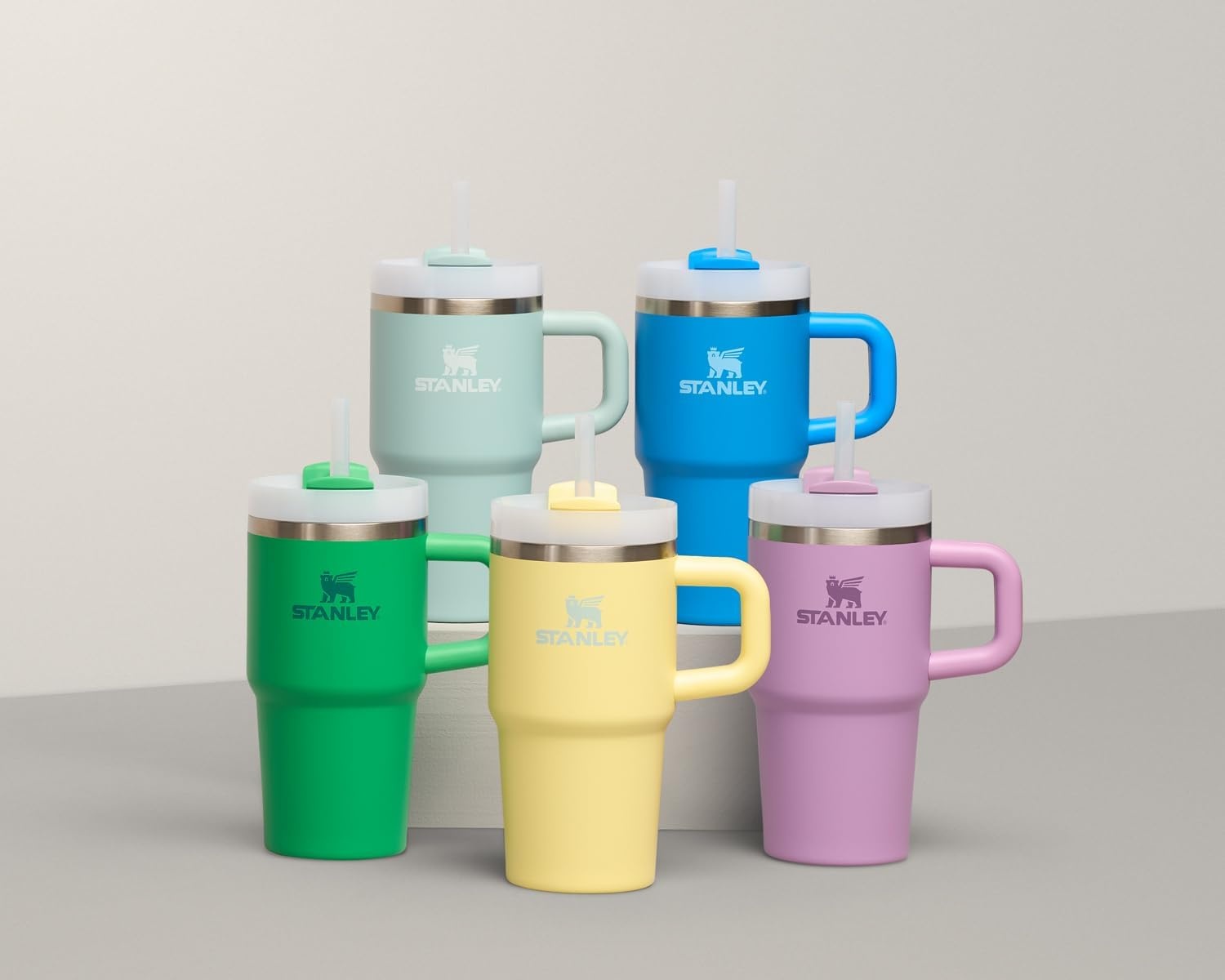 image:imageSTANLEY Quencher H20 Flow State Tumbler 20 oz Frost SprinkleAzure
