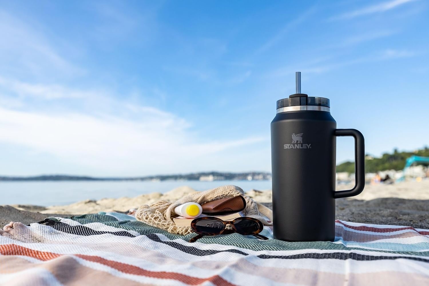 image:imageSTANLEY Quencher H20 Flow State Tumbler 20 oz Frost SprinkleBlack