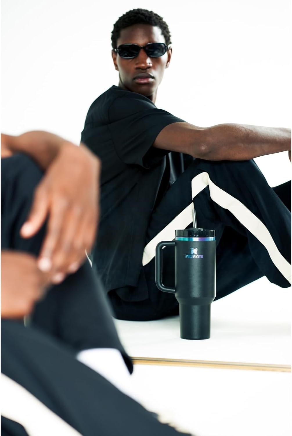 image:imageSTANLEY Quencher H20 Flow State Tumbler 20 oz Frost SprinkleBlack Chroma