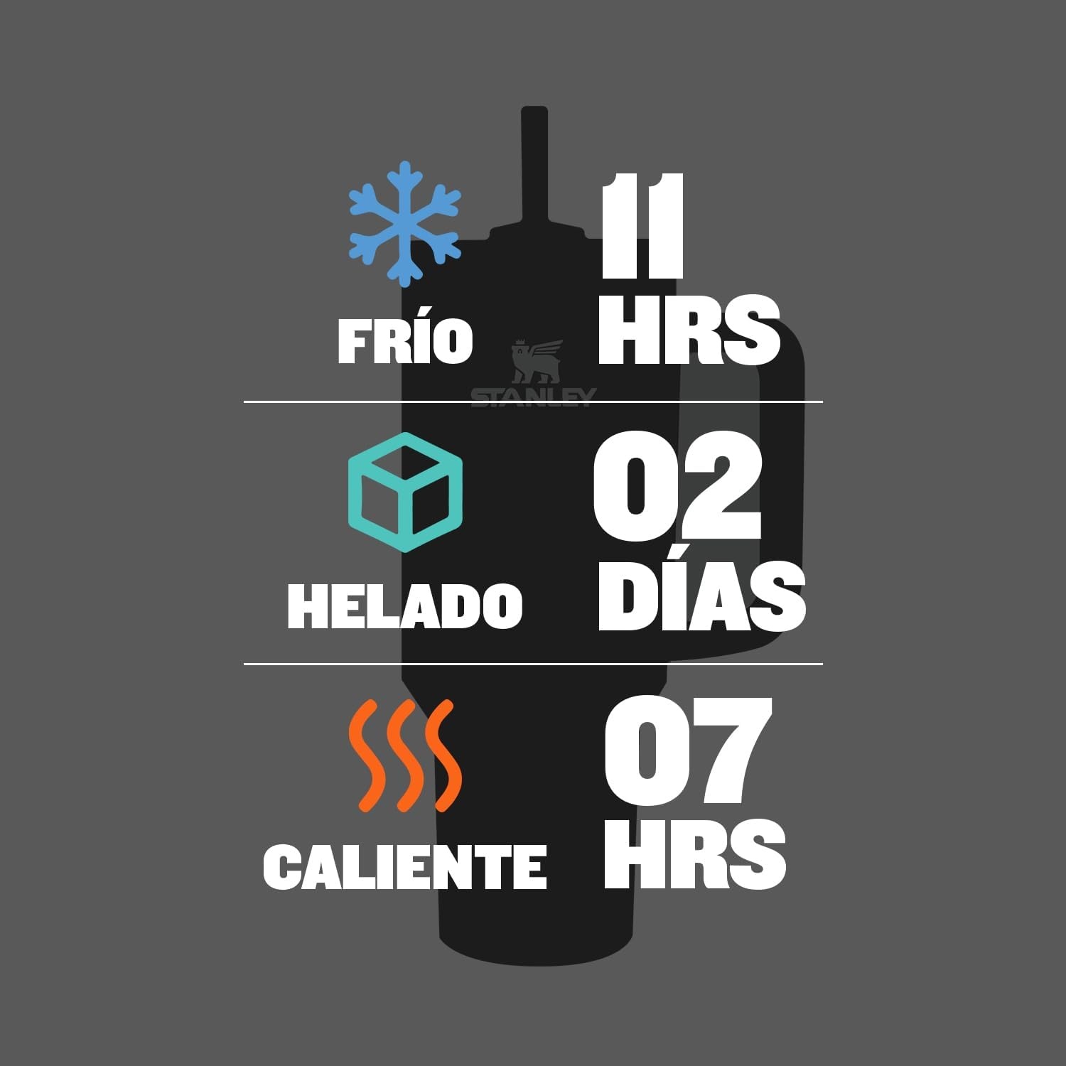 image:imageSTANLEY Quencher H20 Flow State Tumbler 20 oz Frost SprinkleBlack Glow