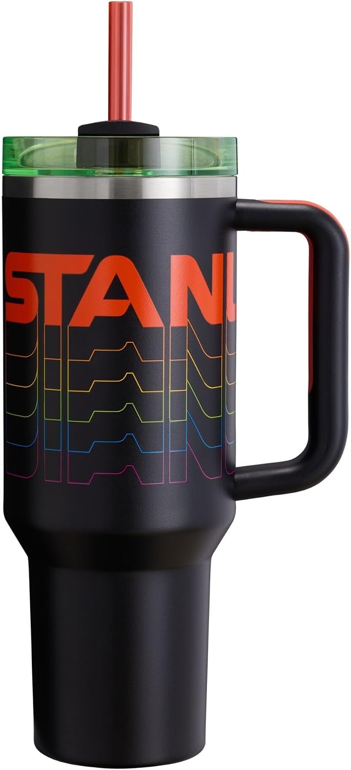 image:imageSTANLEY Quencher H20 Flow State Tumbler 20 oz Frost SprinkleBlack Reverb