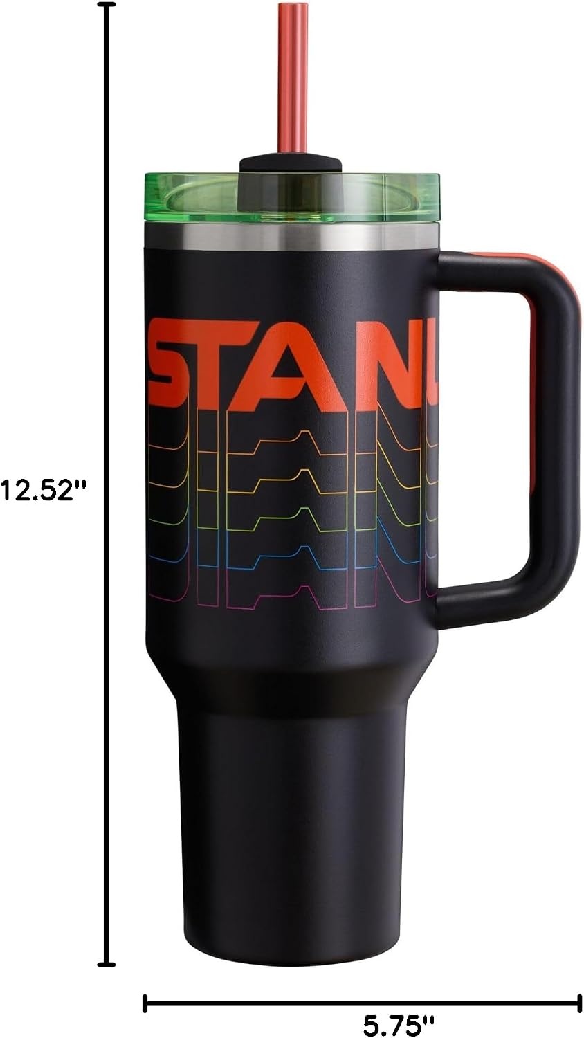 image:imageSTANLEY Quencher H20 Flow State Tumbler 20 oz Frost SprinkleBlack Reverb