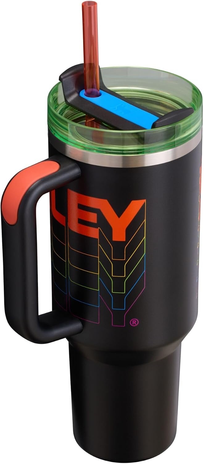 image:imageSTANLEY Quencher H20 Flow State Tumbler 20 oz Frost SprinkleBlack Reverb