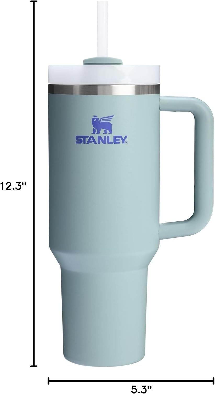 image:imageSTANLEY Quencher H20 Flow State Tumbler 20 oz Frost SprinkleBlue Cactus