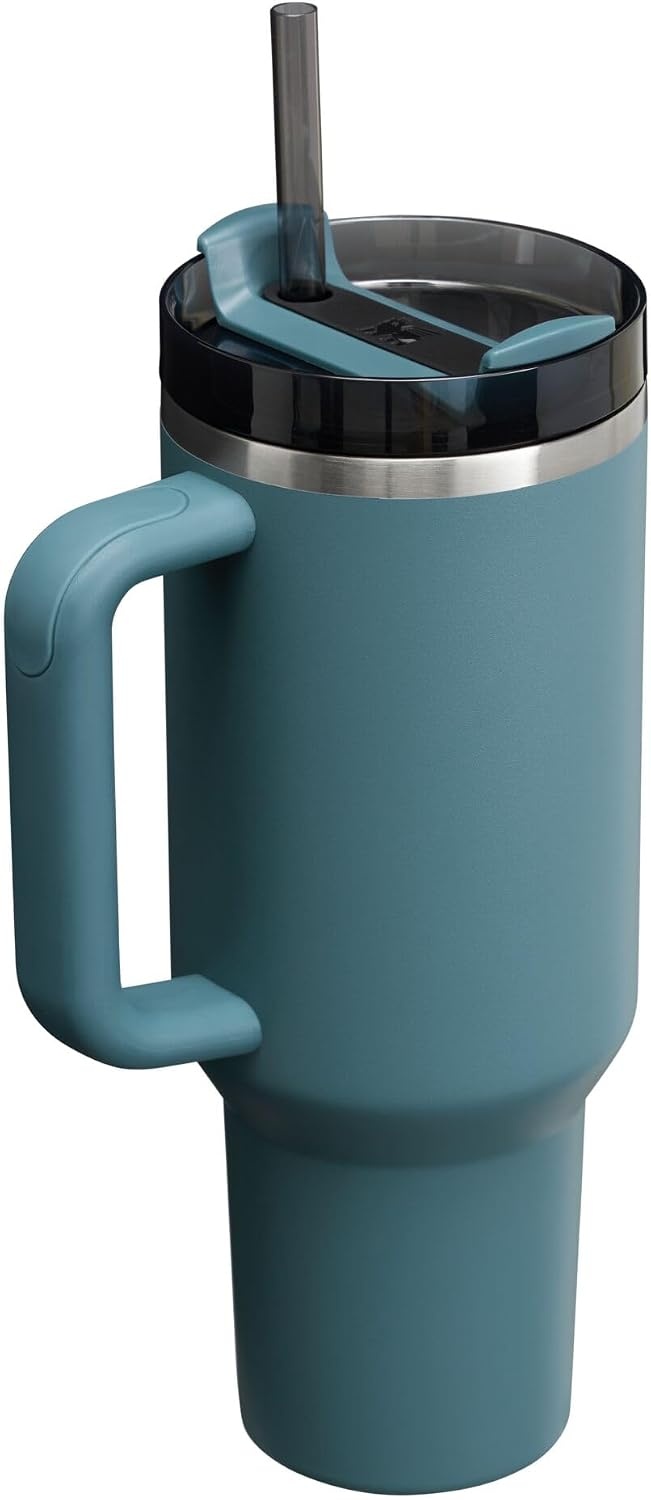 image:imageSTANLEY Quencher H20 Flow State Tumbler 20 oz Frost SprinkleBlue Spruce