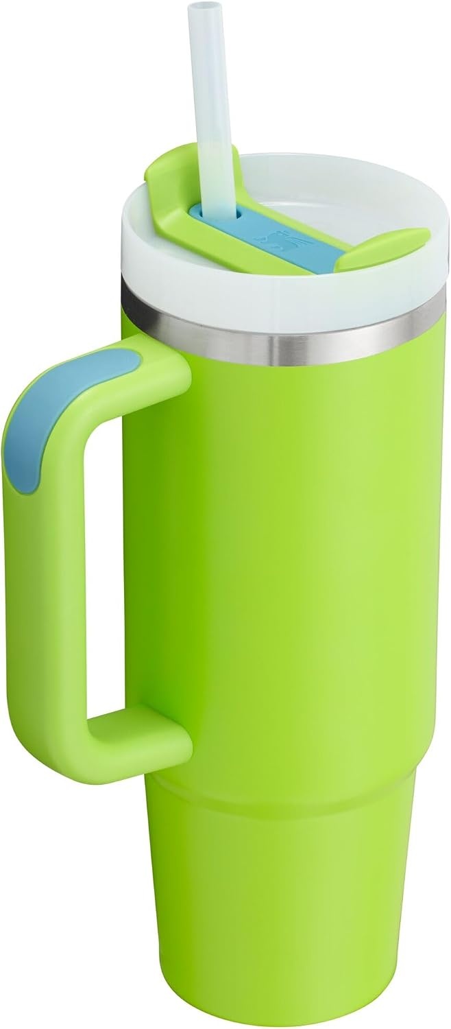 image:imageSTANLEY Quencher H20 Flow State Tumbler 20 oz Frost SprinkleBright Lime