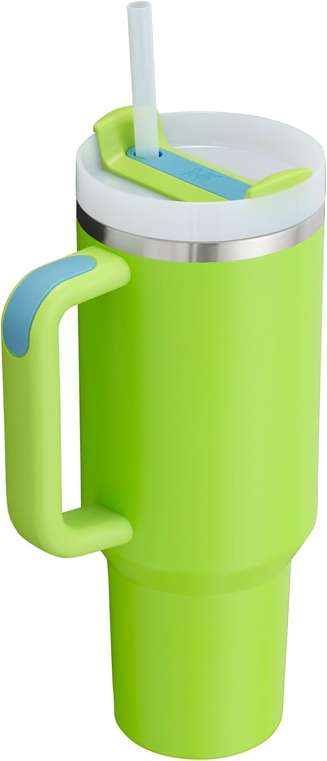 image:imageSTANLEY Quencher H20 Flow State Tumbler 20 oz Frost SprinkleBright Lime