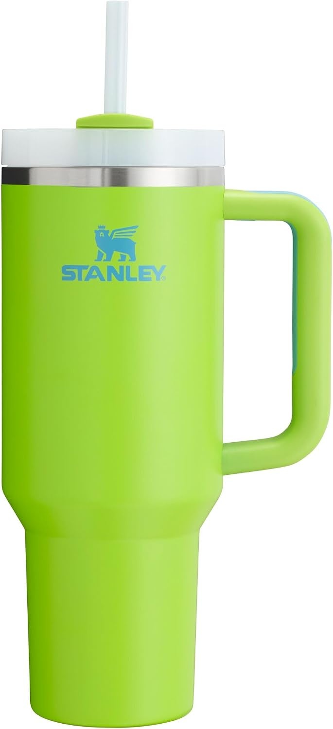 image:imageSTANLEY Quencher H20 Flow State Tumbler 20 oz Frost SprinkleBright Lime
