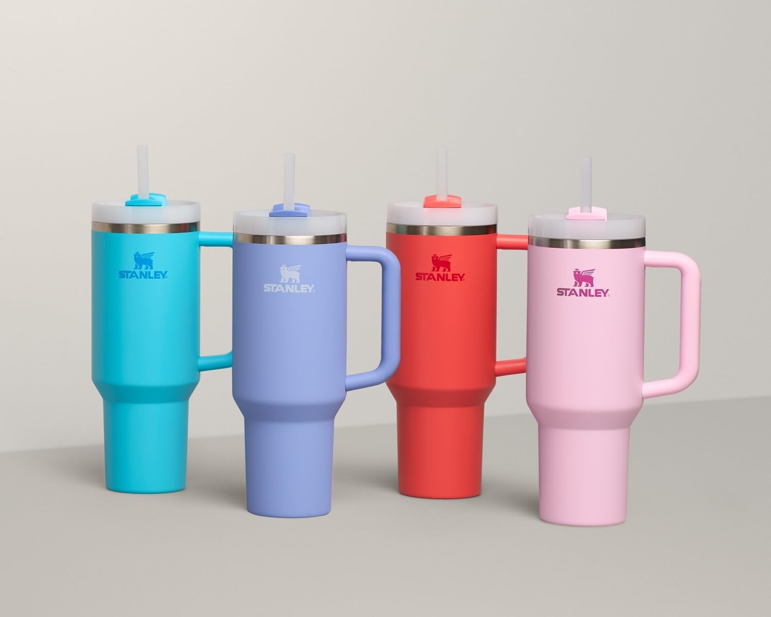 image:imageSTANLEY Quencher H20 Flow State Tumbler 20 oz Frost SprinkleCherry Blossom