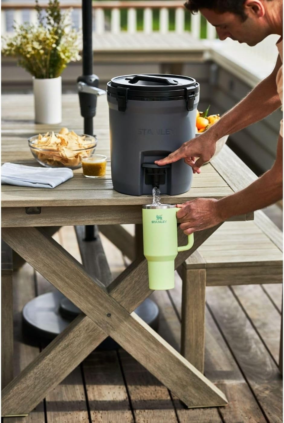 image:imageSTANLEY Quencher H20 Flow State Tumbler 20 oz Frost SprinkleCitron