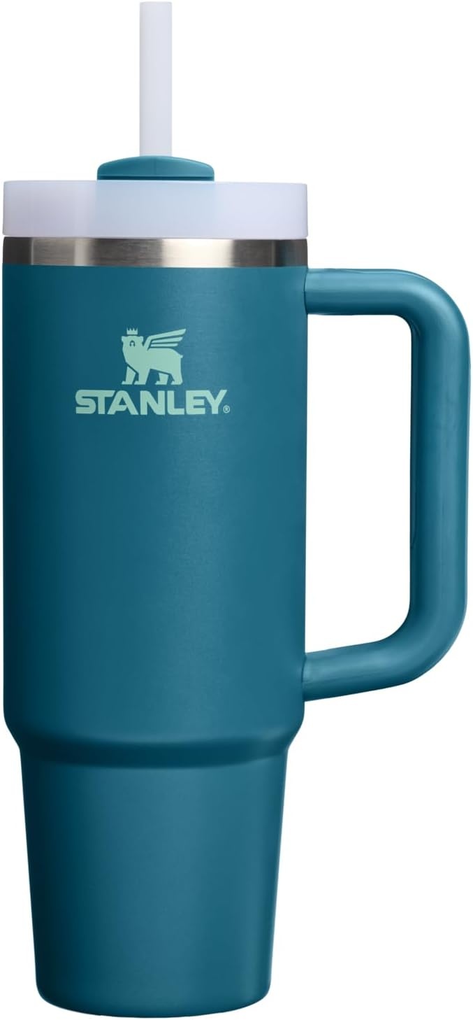 image:imageSTANLEY Quencher H20 Flow State Tumbler 20 oz Frost SprinkleCoastal Teal