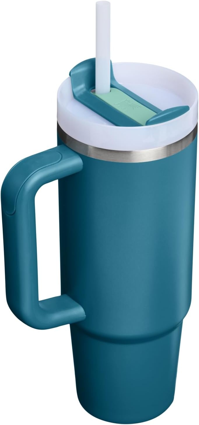 image:imageSTANLEY Quencher H20 Flow State Tumbler 20 oz Frost SprinkleCoastal Teal