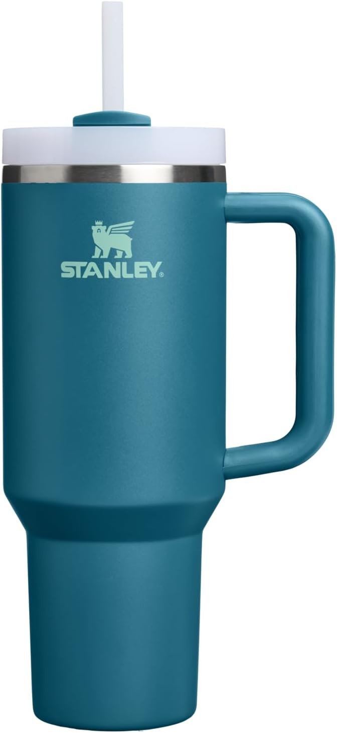 image:imageSTANLEY Quencher H20 Flow State Tumbler 20 oz Frost SprinkleCoastal Teal
