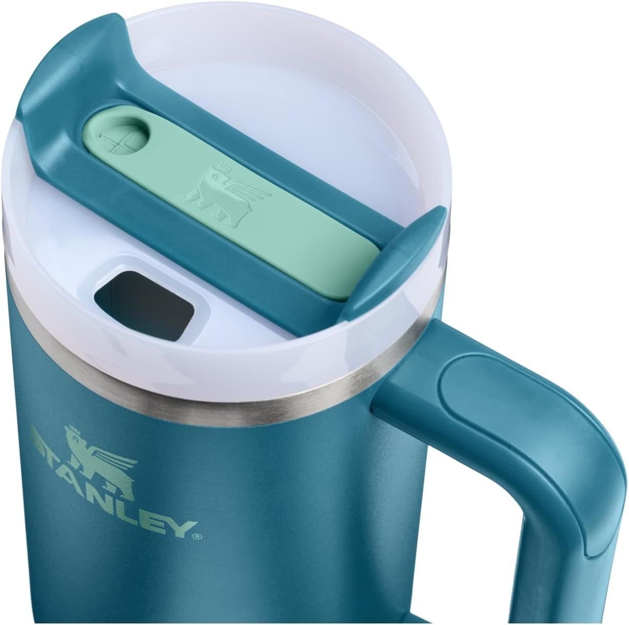 image:imageSTANLEY Quencher H20 Flow State Tumbler 20 oz Frost SprinkleCoastal Teal