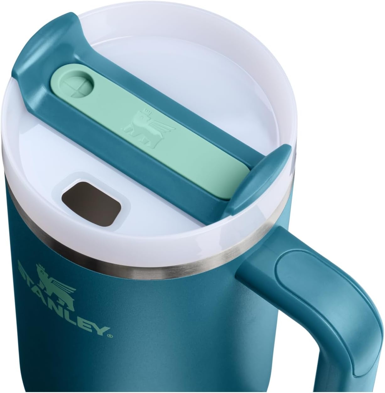 image:imageSTANLEY Quencher H20 Flow State Tumbler 20 oz Frost SprinkleCoastal Teal
