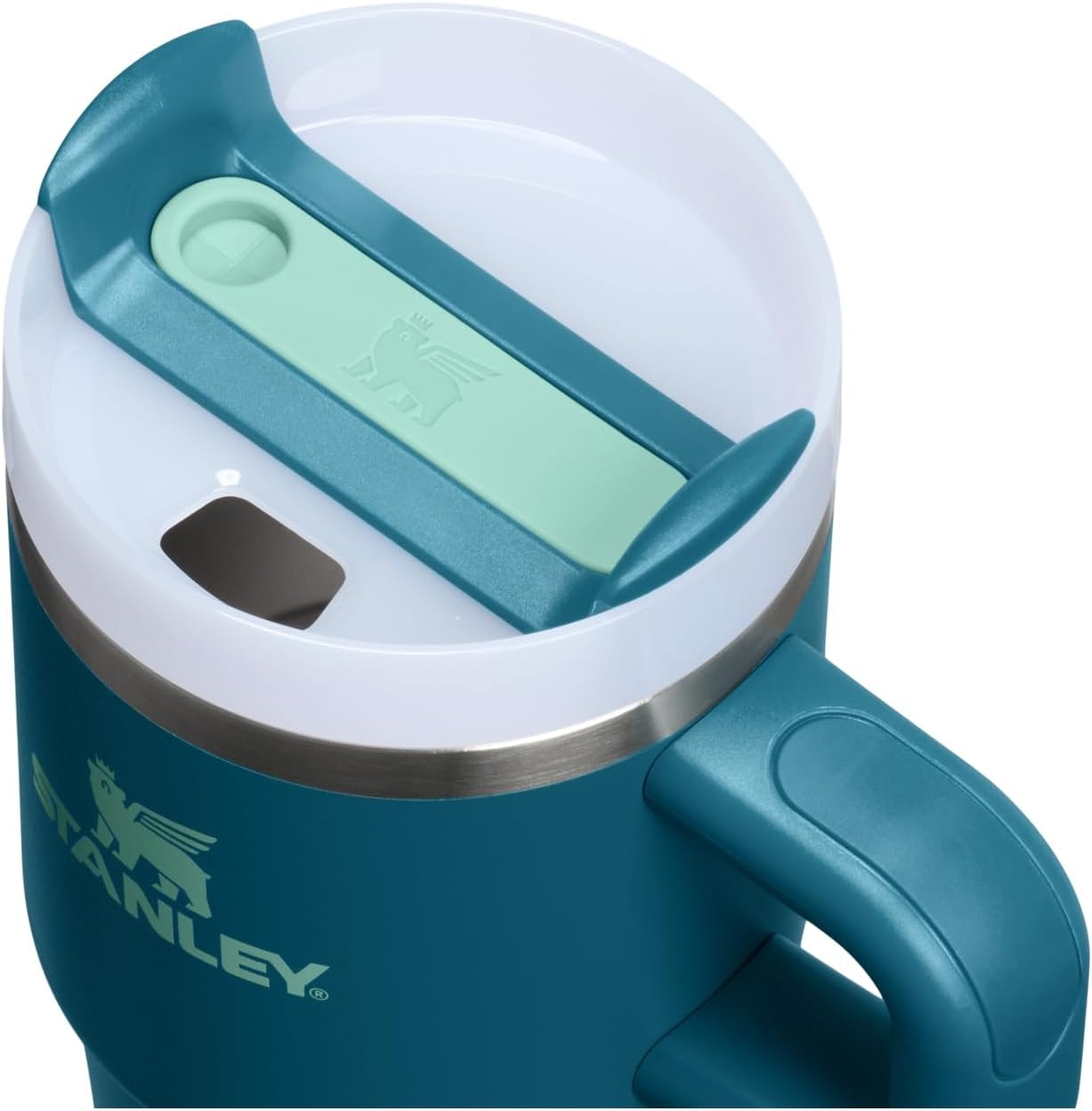 image:imageSTANLEY Quencher H20 Flow State Tumbler 20 oz Frost SprinkleCoastal Teal