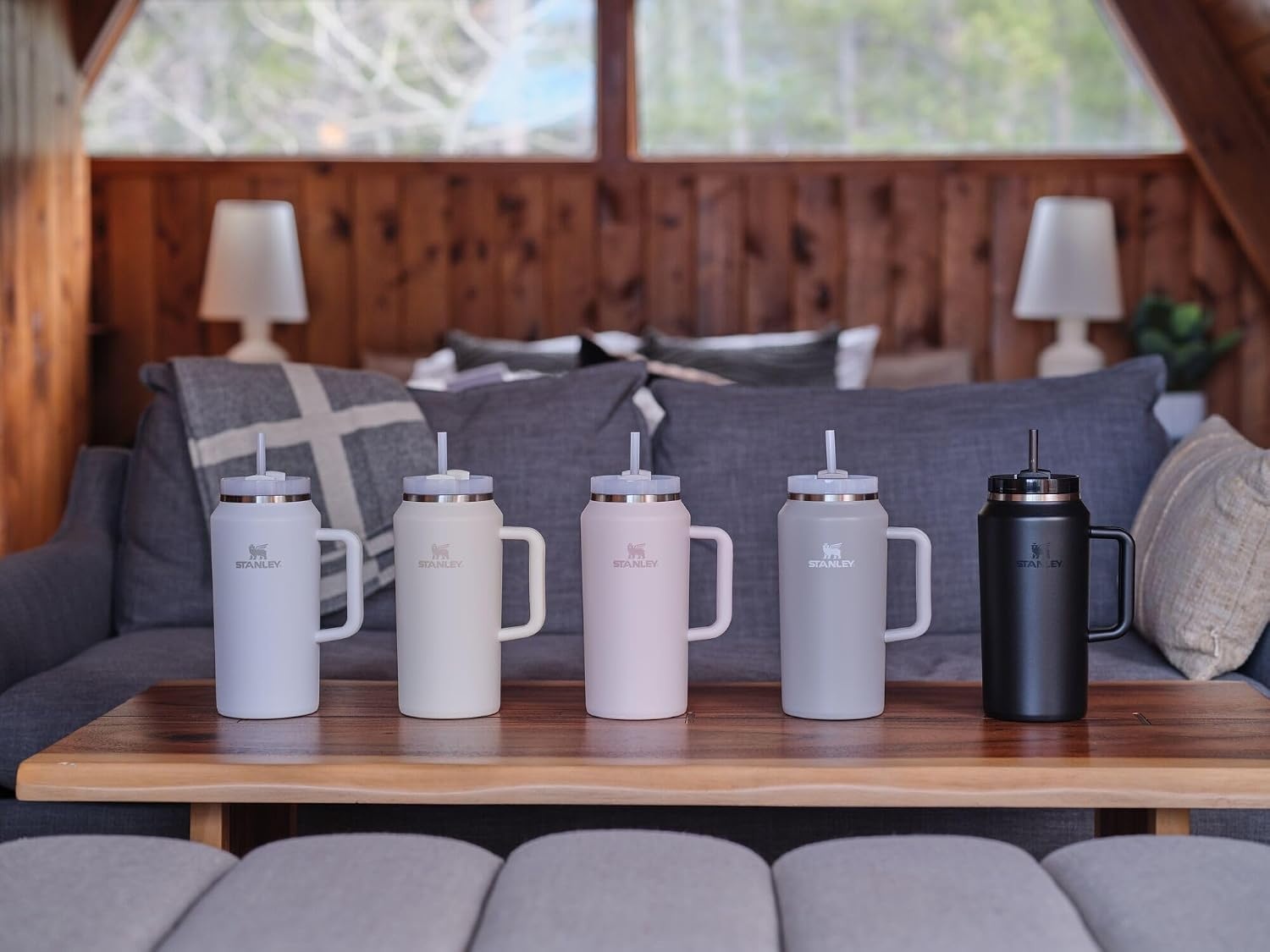 image:imageSTANLEY Quencher H20 Flow State Tumbler 20 oz Frost SprinkleCream 20