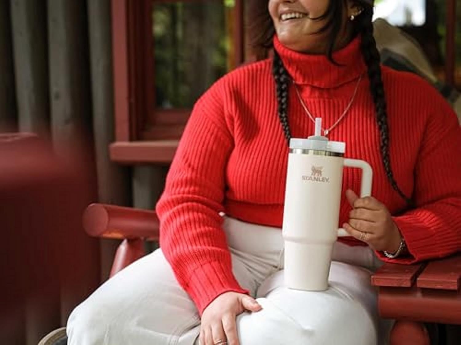 image:imageSTANLEY Quencher H20 Flow State Tumbler 20 oz Frost SprinkleCream