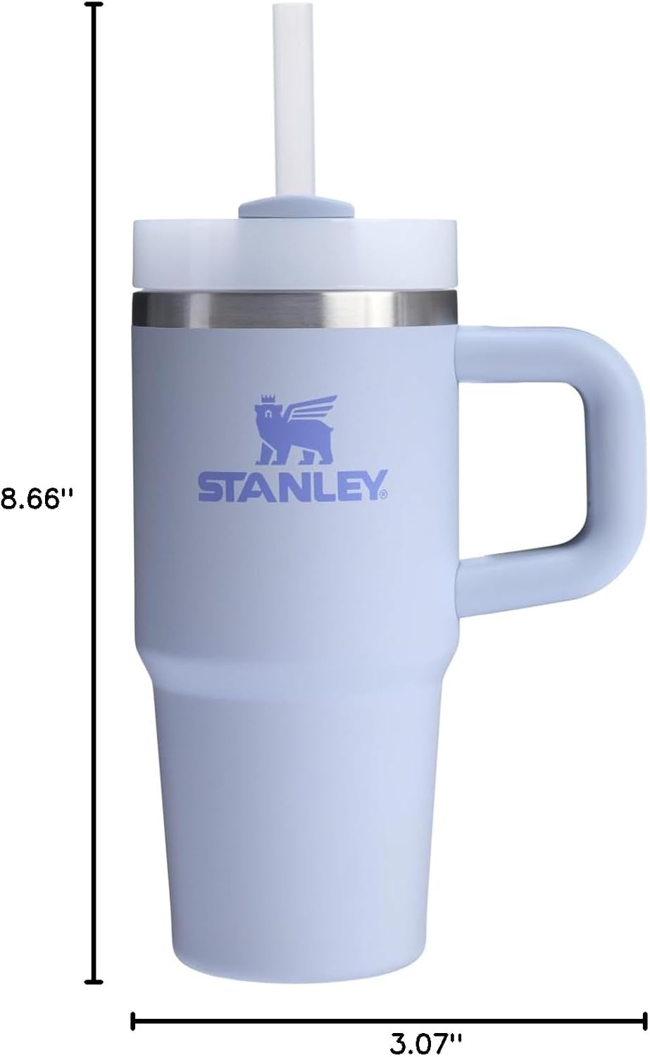 image:imageSTANLEY Quencher H20 Flow State Tumbler 20 oz Frost SprinkleDew Drop