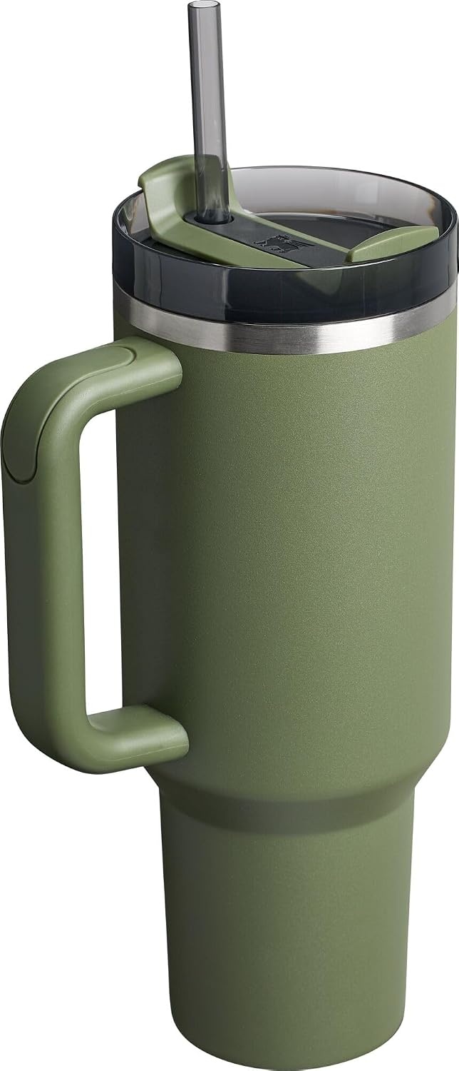 image:imageSTANLEY Quencher H20 Flow State Tumbler 20 oz Frost SprinkleDried Pine
