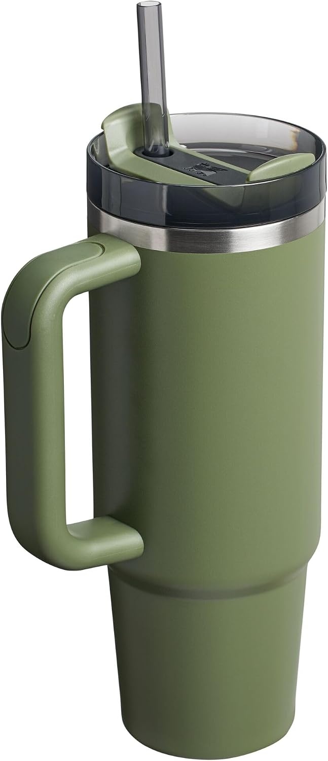 image:imageSTANLEY Quencher H20 Flow State Tumbler 20 oz Frost SprinkleDried Pine