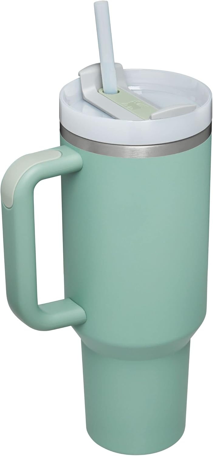 image:imageSTANLEY Quencher H20 Flow State Tumbler 20 oz Frost SprinkleEucalyptus