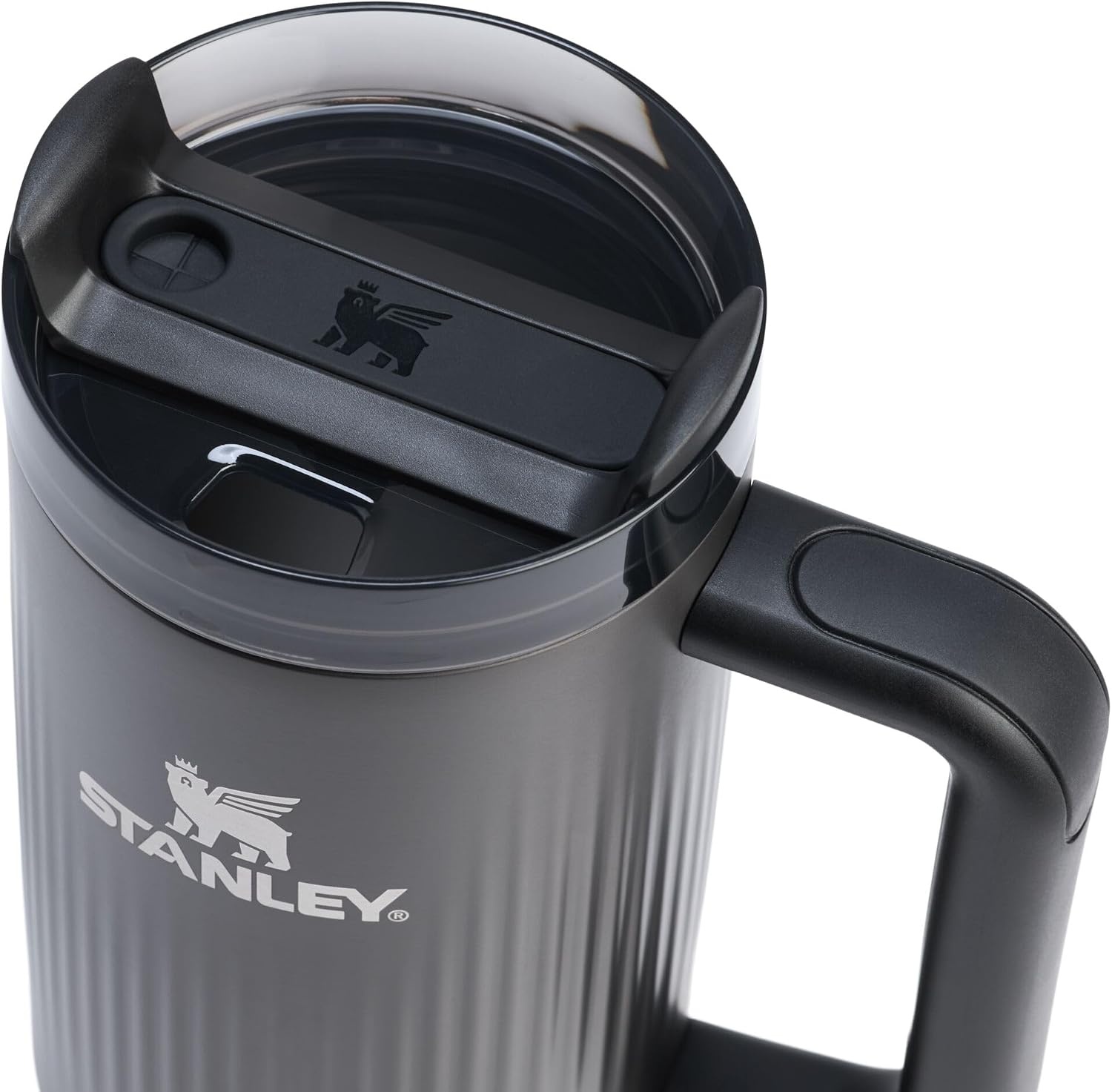 image:imageSTANLEY Quencher H20 Flow State Tumbler 20 oz Frost SprinkleFluted Black