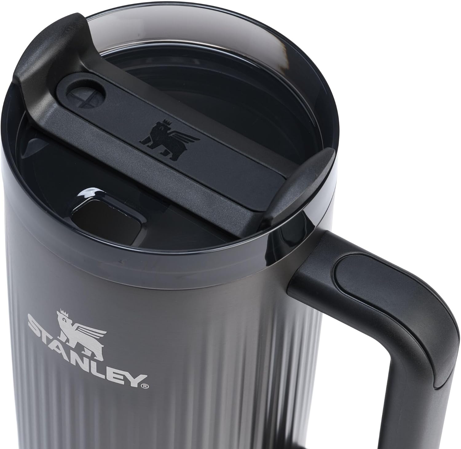 image:imageSTANLEY Quencher H20 Flow State Tumbler 20 oz Frost SprinkleFluted Black