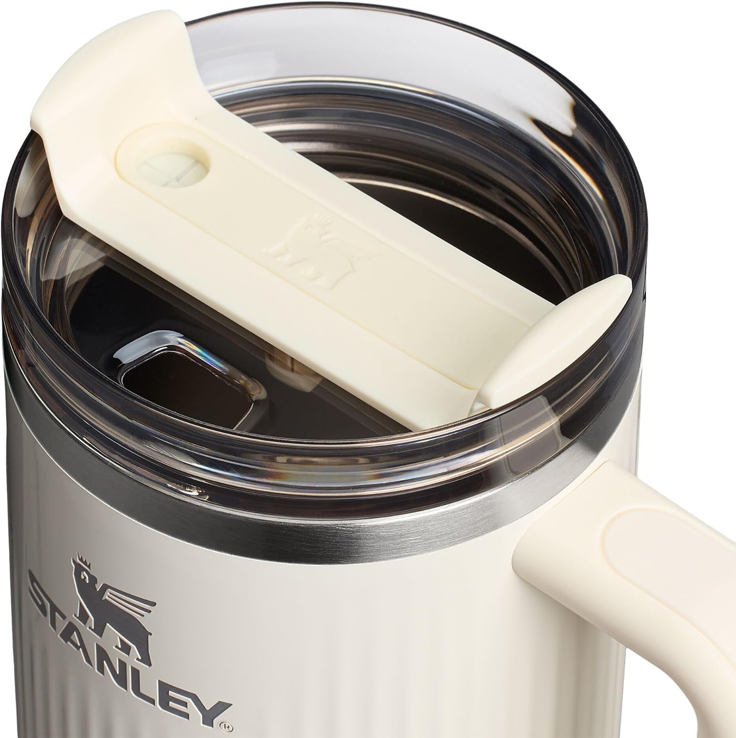 image:imageSTANLEY Quencher H20 Flow State Tumbler 20 oz Frost SprinkleFluted Cream Gloss