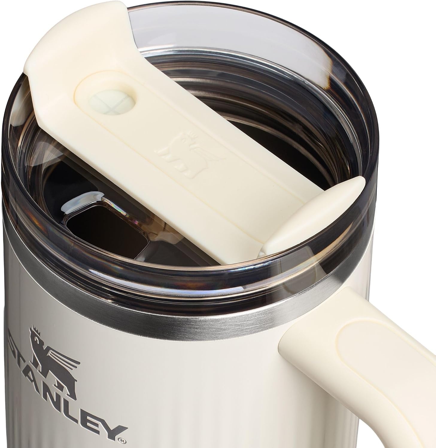 image:imageSTANLEY Quencher H20 Flow State Tumbler 20 oz Frost SprinkleFluted Cream Gloss